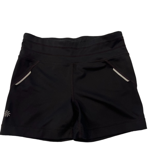 Athleta Cross It Shorts Compression Size Small Black Bike Shorts - Picture 1 of 10